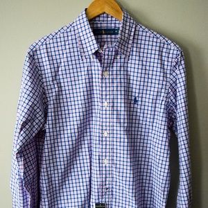 NEW POLO RALPH LAUREN (M) PLAID DRESS SHIRT